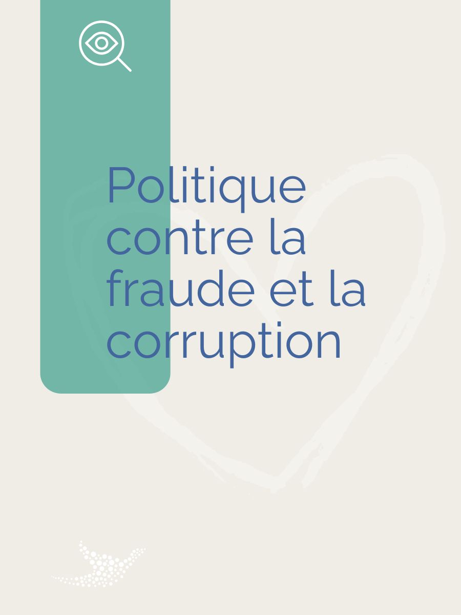 Couverture de la politique contre la fraude et la corruption