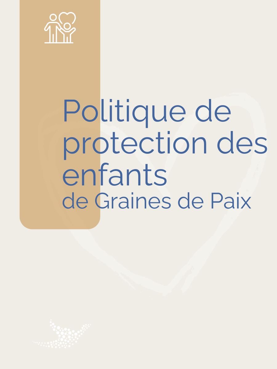 Couverture de la p
olitique de protection des enfants