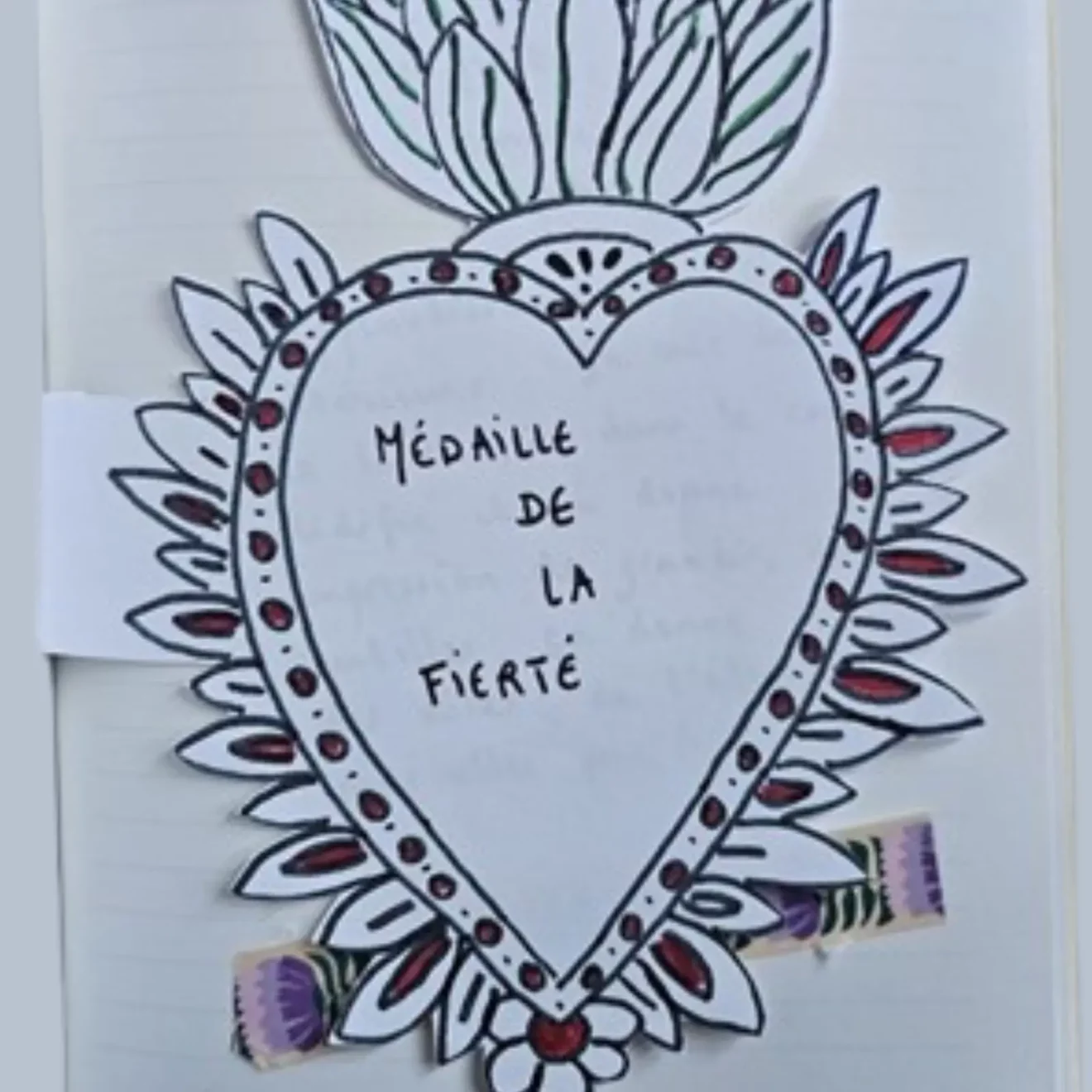 Pride Medal – activity linked to the “sharing successes” ritual (text in French)