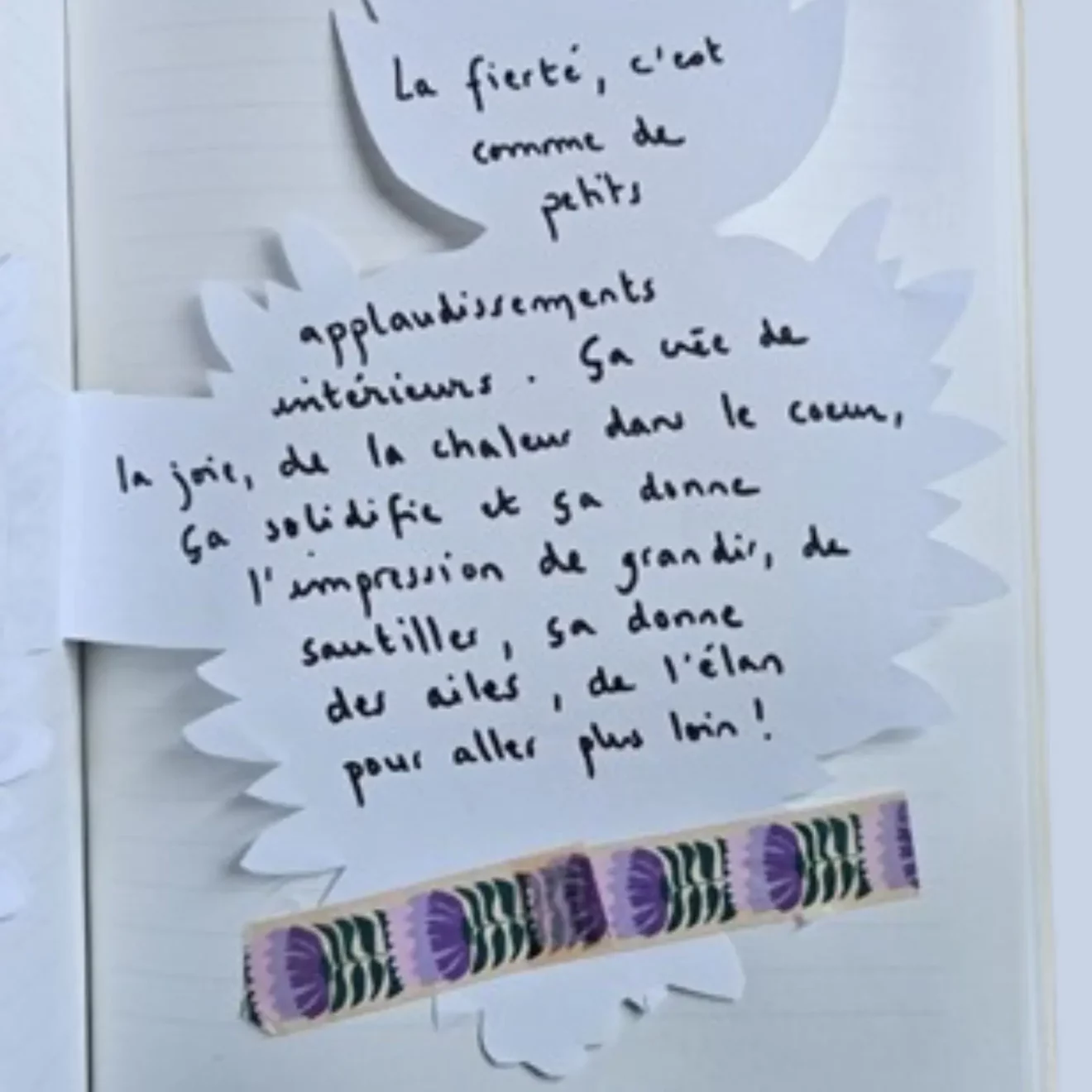 Activity Linked to the “Sharing Successes” Ritual (text in French)
